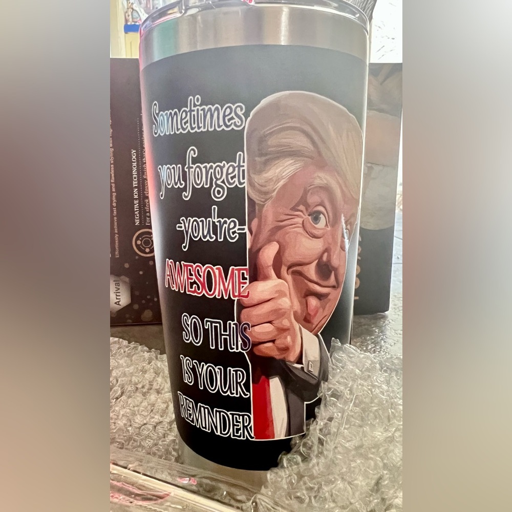 20oz “words of encouragement” tumbler. New in the box.